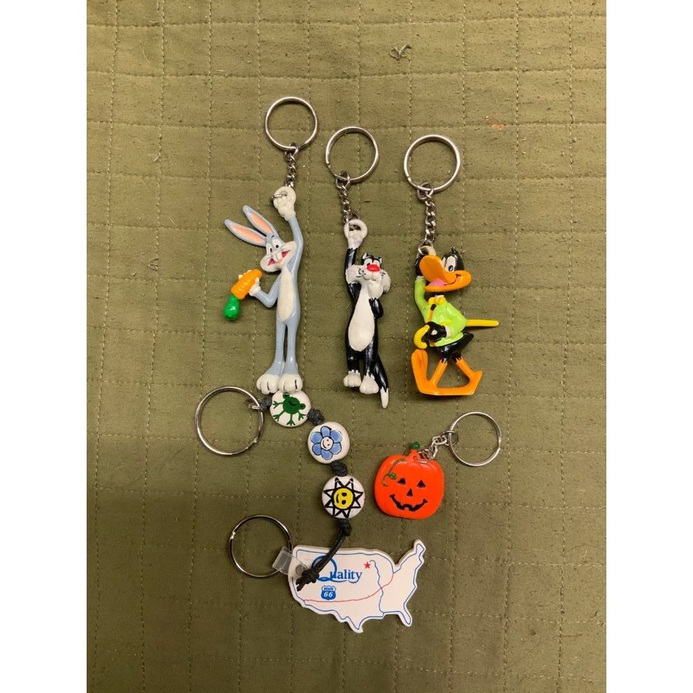 Vintage Keychain Bundle Bugs Bunny Daffy Duck